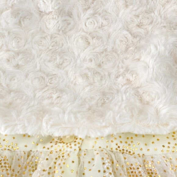 MIA AND MIMI Special Occasion Toddler Dress 24 Months Tulle Lined Ivory Gold - Picture 10 of 13